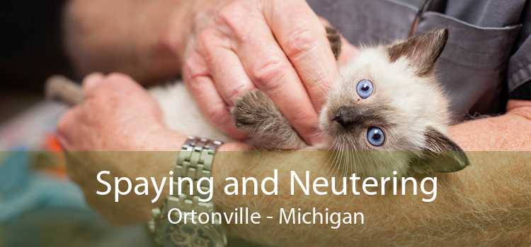 Spaying and Neutering Ortonville - Michigan